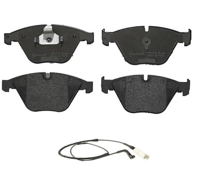 Brembo Brake Pad Set Kit - Front (Low-Met) (with Sensor)